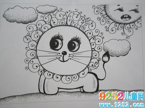 3種創(chuàng)意獅子簡(jiǎn)筆 畫法