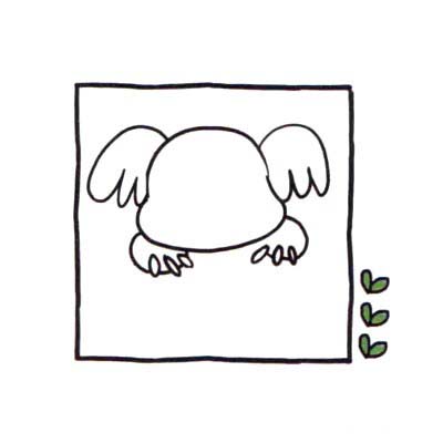 四步畫出可愛<a href=http://www.inspiredelm.com/jianbihua/ target=_blank class=infotextkey>簡筆畫</a> 慢吞吞的考拉