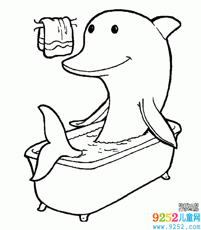 海豚動(dòng)物<a href=http://www.inspiredelm.com/jianbihua/ target=_blank class=infotextkey>簡(jiǎn)筆畫(huà)</a>圖片