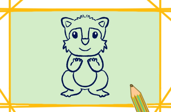 簡單的松鼠<a href=http://www.inspiredelm.com/jianbihua/ target=_blank class=infotextkey>簡筆畫</a>圖片怎么畫