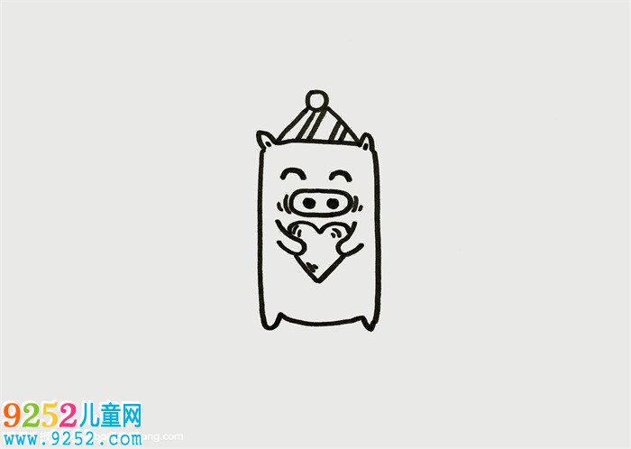 小豬怎么畫簡單又可愛