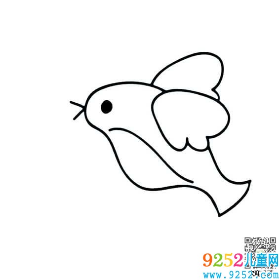 可愛的小鳥簡筆
