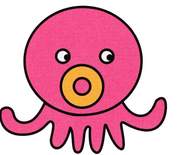 彩色章魚(yú)簡(jiǎn)筆
