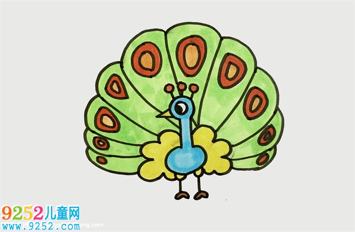 怎樣畫一只美麗的孔雀