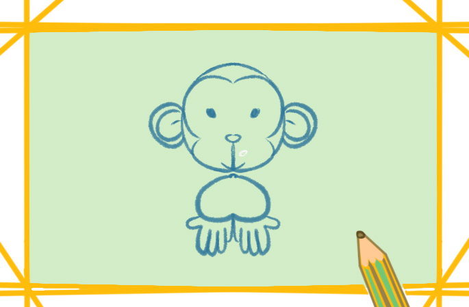 大耳朵的猴上色<a href=http://www.inspiredelm.com/jianbihua/ target=_blank class=infotextkey>簡(jiǎn)筆畫(huà)</a>要怎么畫(huà)