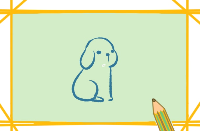 乖巧的金毛<a href=http://www.inspiredelm.com/jianbihua/ target=_blank class=infotextkey>簡筆畫</a>圖片怎么畫