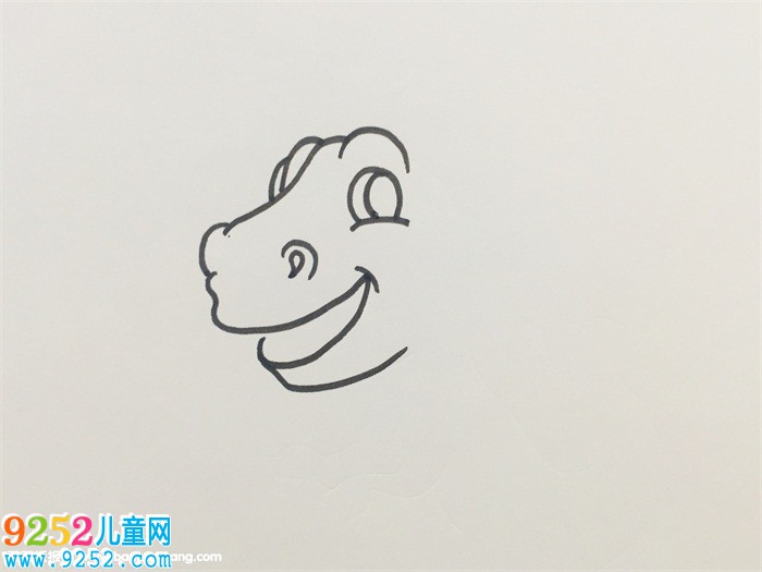 簡筆霸王龍畫法