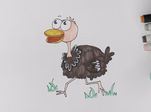鴕鳥<a href=http://www.inspiredelm.com/jianbihua/ target=_blank class=infotextkey>簡筆畫</a>