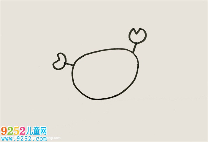 螃蟹怎么畫一步一步教