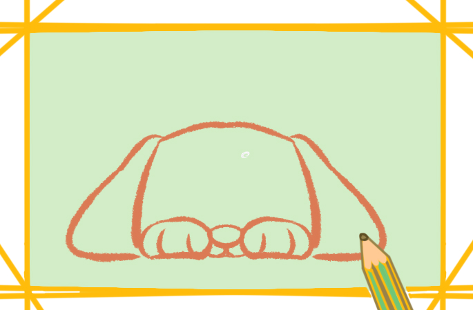 委屈的小狗上色<a href=http://www.inspiredelm.com/jianbihua/ target=_blank class=infotextkey>簡筆畫</a>要怎么畫