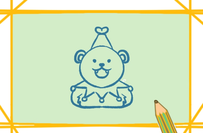 馬戲團(tuán)的棕熊<a href=http://www.inspiredelm.com/jianbihua/ target=_blank class=infotextkey>簡筆畫</a>圖片怎么畫