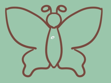 簡(jiǎn)單的蝴蝶上色<a href=http://www.inspiredelm.com/jianbihua/ target=_blank class=infotextkey>簡(jiǎn)筆畫</a>要怎么畫