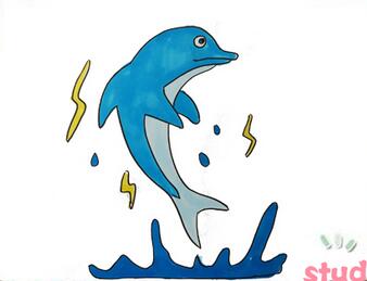 海豚簡(jiǎn)筆畫