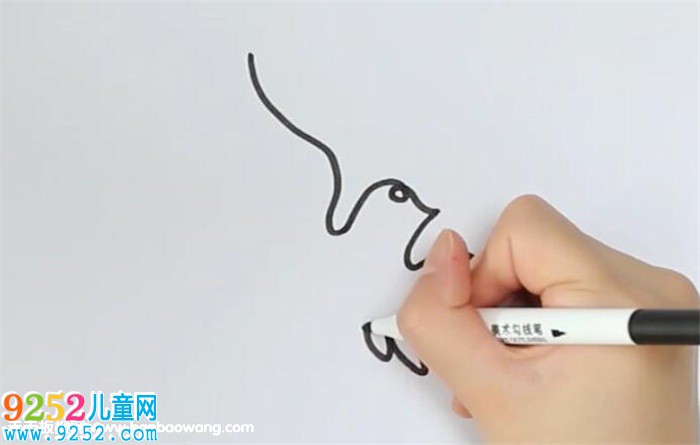 一筆巧畫鴿子方法