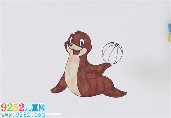 海獅<a href=http://www.inspiredelm.com/jianbihua/ target=_blank class=infotextkey>簡筆畫</a>