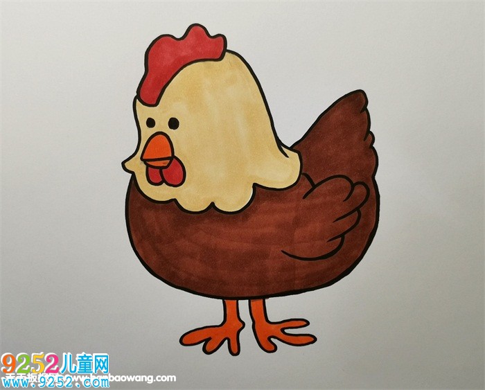 母雞怎么畫<a href=http://www.inspiredelm.com/jianbihua/ target=_blank class=infotextkey>簡筆畫</a>