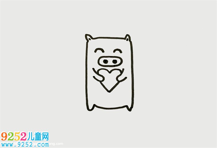 小豬怎么畫簡單又可愛