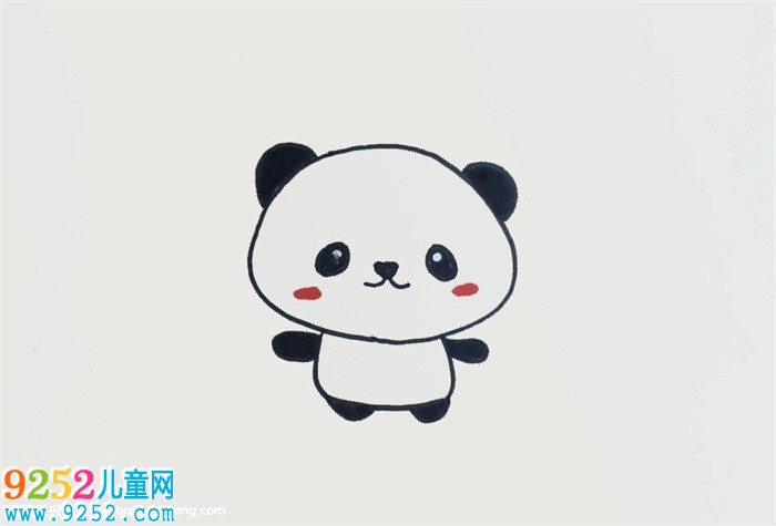 簡(jiǎn)易熊貓畫法