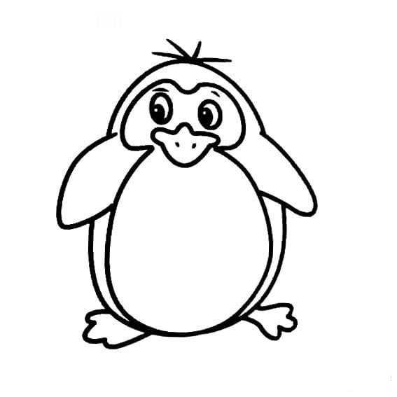 害羞的企鵝<a href=http://www.inspiredelm.com/jianbihua/ target=_blank class=infotextkey>簡(jiǎn)筆畫(huà)</a>圖片_害羞的企鵝兒童繪畫(huà)圖集