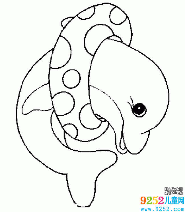 海豚動(dòng)物<a href=http://www.inspiredelm.com/jianbihua/ target=_blank class=infotextkey>簡(jiǎn)筆畫(huà)</a>圖片