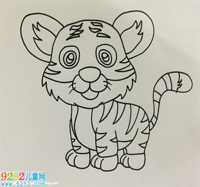 東北虎<a href=http://www.inspiredelm.com/jianbihua/ target=_blank class=infotextkey>簡筆畫</a>步驟