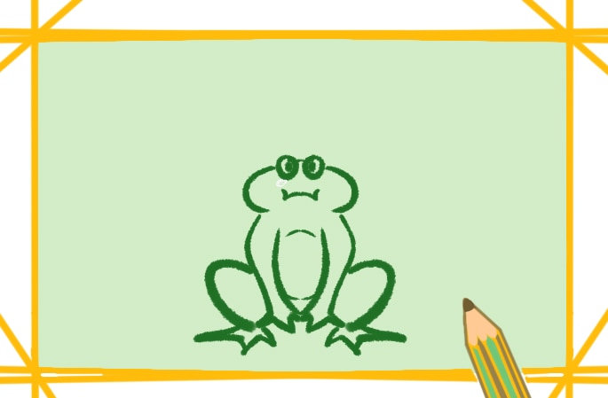 呱呱叫的青蛙<a href=http://www.inspiredelm.com/jianbihua/ target=_blank class=infotextkey>簡(jiǎn)筆畫</a>圖片怎么畫