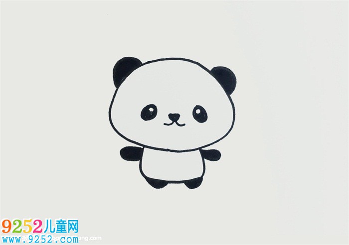 簡(jiǎn)易熊貓畫法