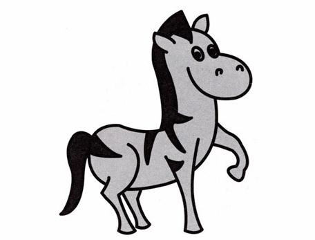 小駿馬<a href=http://www.inspiredelm.com/ertonghua/ target=_blank class=infotextkey>兒童畫</a>圖片_小駿馬兒童繪畫圖集