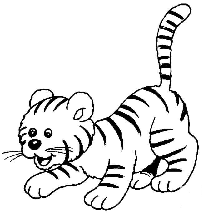 小老虎的兒童<a href=http://www.inspiredelm.com/jianbihua/ target=_blank class=infotextkey>簡筆畫</a>圖片_小老虎兒童繪畫作品圖集