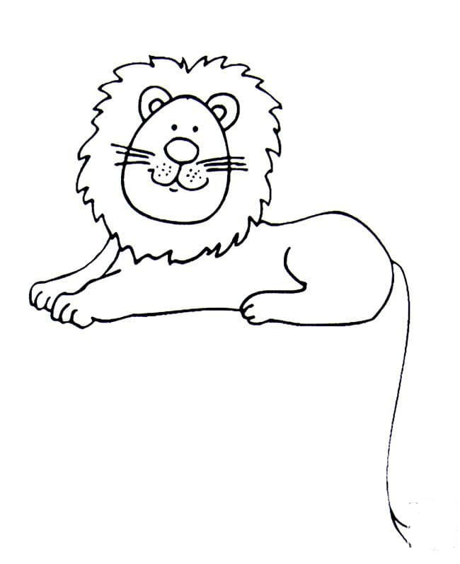 卡通獅子兒童<a href=http://www.inspiredelm.com/jianbihua/ target=_blank class=infotextkey>簡筆畫</a>圖片_獅子兒童繪畫作品圖集