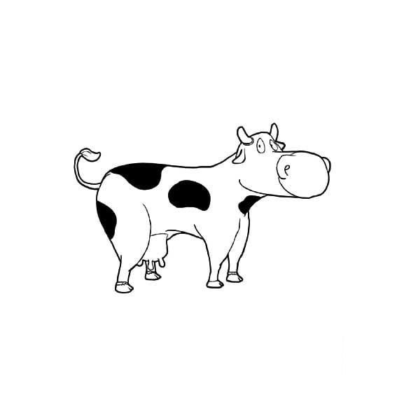 懷孕的奶牛<a href=http://www.inspiredelm.com/jianbihua/ target=_blank class=infotextkey>簡筆畫</a>圖片_懷孕的奶牛兒童繪畫圖集