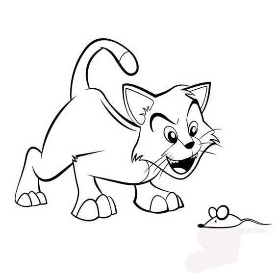 行走的貓咪<a href=http://www.inspiredelm.com/ertonghua/ target=_blank class=infotextkey>兒童畫(huà)</a>圖片_行走的貓咪兒童繪畫(huà)圖集
