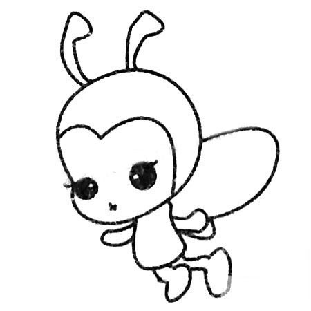 飛行蜜蜂兒童<a href=http://www.inspiredelm.com/jianbihua/ target=_blank class=infotextkey>簡(jiǎn)筆畫(huà)</a>圖片_蜜蜂兒童繪畫(huà)作品圖集