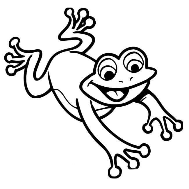 跳躍的小青蛙<a href=http://www.inspiredelm.com/ertonghua/ target=_blank class=infotextkey>兒童畫</a>圖片_跳躍的小青蛙兒童繪畫圖集