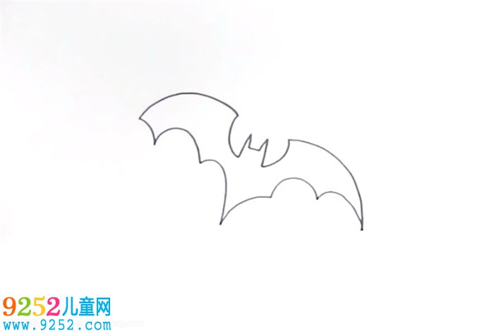 萬圣節(jié)黑色蝙蝠<a href=http://www.inspiredelm.com/jianbihua/ target=_blank class=infotextkey>簡(jiǎn)筆畫</a>