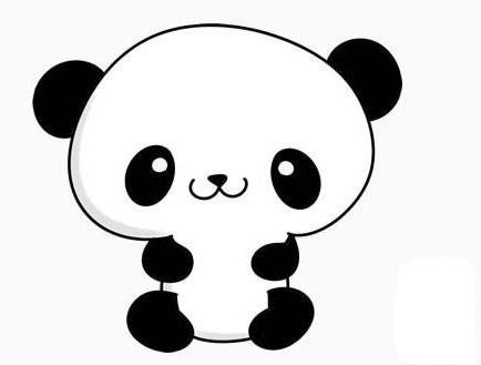 大熊貓拿竹子兒童<a href=http://www.inspiredelm.com/jianbihua/ target=_blank class=infotextkey>簡筆畫</a>圖片_大熊貓兒童繪畫作品圖集