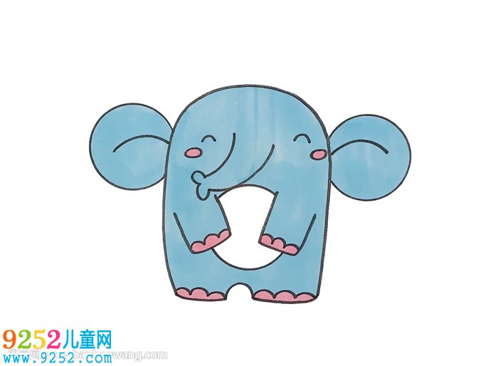 用數(shù)字9畫(huà)大象怎么畫(huà)