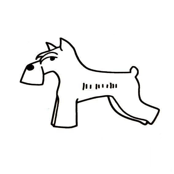 睡覺的小狗狗<a href=http://www.inspiredelm.com/jianbihua/ target=_blank class=infotextkey>簡筆畫</a>圖片_睡覺的小狗狗兒童繪畫圖集