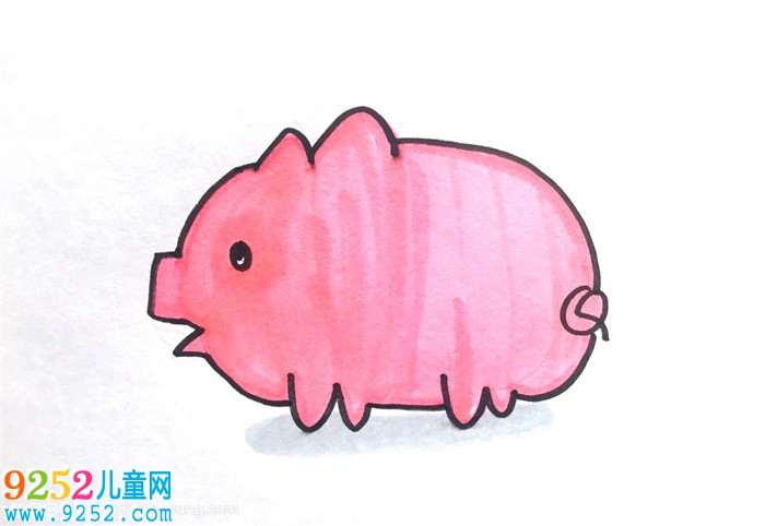 用3個(gè)w和一個(gè)Q怎么畫(huà)豬
