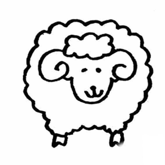 綿羊玩毛線球<a href=http://www.inspiredelm.com/ertonghua/ target=_blank class=infotextkey>兒童畫</a>圖片_綿羊玩毛線球兒童繪畫圖集
