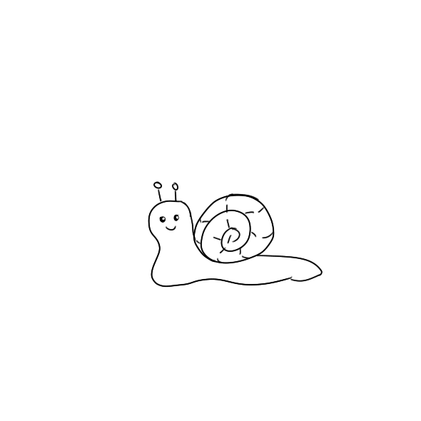 慢吞吞的蝸牛怎么畫 小蝸牛簡筆畫小學(xué)生手繪教學(xué)