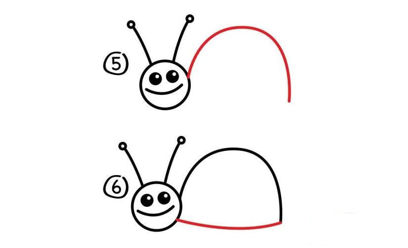 卡通蝸牛<a href=http://www.inspiredelm.com/ertonghua/ target=_blank class=infotextkey>兒童畫</a>圖片_卡通蝸牛兒童繪畫圖集