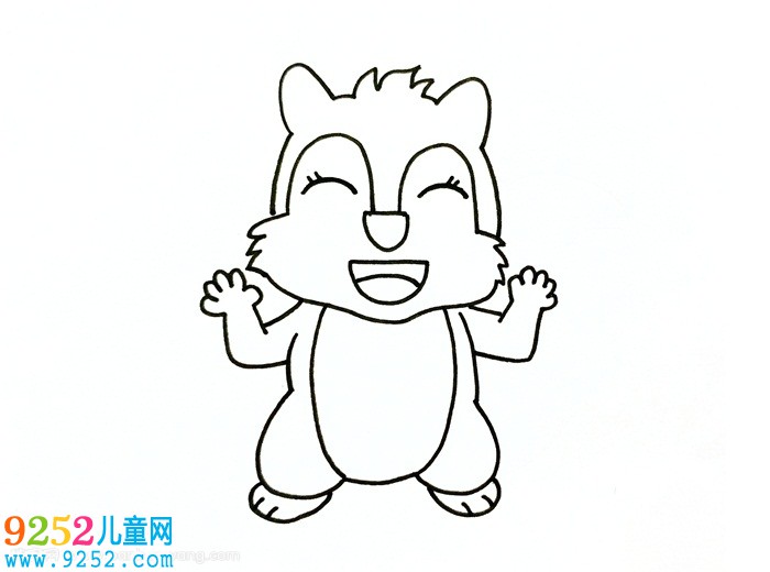 小松鼠怎么畫一步一步