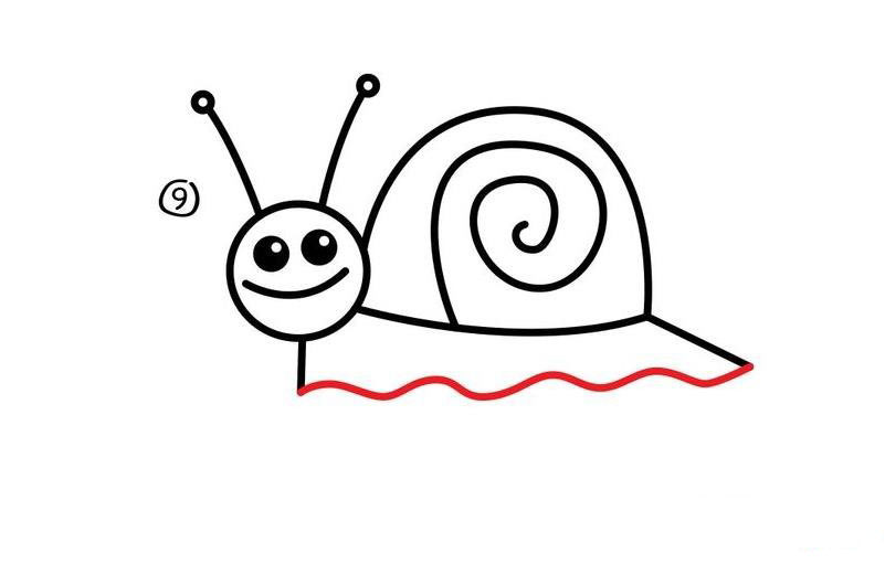 卡通蝸牛<a href=http://www.inspiredelm.com/ertonghua/ target=_blank class=infotextkey>兒童畫</a>圖片_卡通蝸牛兒童繪畫圖集