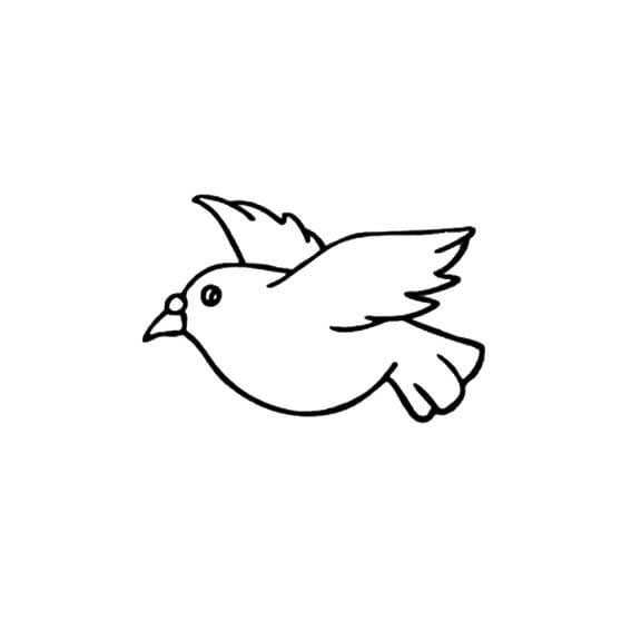 飛著的小鳥<a href=http://www.inspiredelm.com/jianbihua/ target=_blank class=infotextkey>簡筆畫</a>圖片_飛著的小鳥兒童繪畫圖集