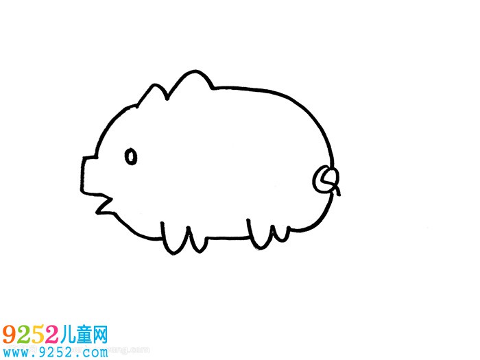 用3個(gè)w和一個(gè)Q怎么畫(huà)豬