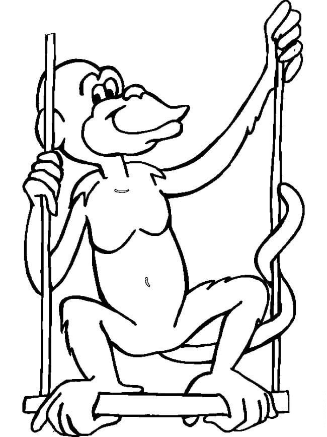 調(diào)皮的猴子兒童<a href=http://www.inspiredelm.com/jianbihua/ target=_blank class=infotextkey>簡筆畫</a>圖片_猴子兒童繪畫作品圖集