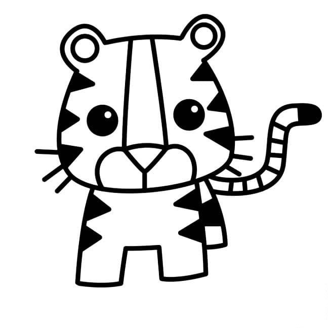 小老虎的兒童<a href=http://www.inspiredelm.com/jianbihua/ target=_blank class=infotextkey>簡筆畫</a>圖片_小老虎兒童繪畫作品圖集