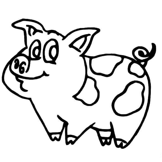 豬寶寶兒童<a href=http://www.inspiredelm.com/jianbihua/ target=_blank class=infotextkey>簡筆畫</a>圖片_豬兒童繪畫作品圖集