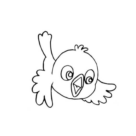 飛著的小鳥<a href=http://www.inspiredelm.com/jianbihua/ target=_blank class=infotextkey>簡筆畫</a>圖片_飛著的小鳥兒童繪畫圖集